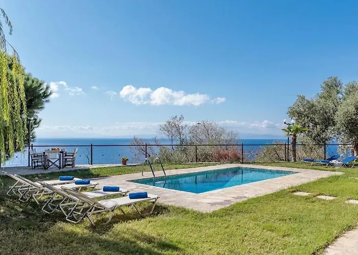 Calliope Avec Vue Imprenable, Jardin Et Piscine Privee Glósza