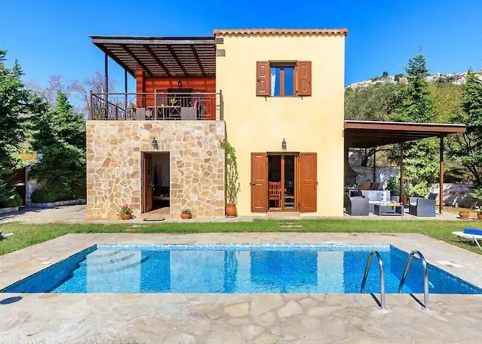 Villa Calliope Avec Vue Imprenable, Jardin Et Piscine Privee