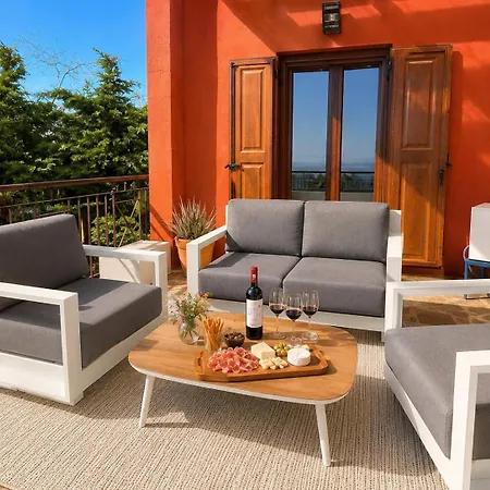 Βίλα Calliope Avec Vue Imprenable, Jardin Et Piscine Privee